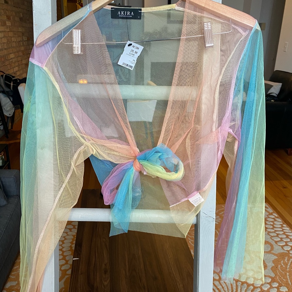 Rainbow Sheer Akira Crop